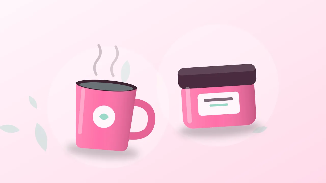 Tasse und Creme